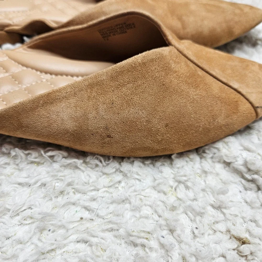 Birdies The Swan Mules Tan Suede sz 7.5‎ - Picture 3 of 9